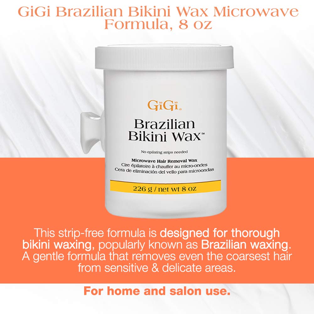 Gigi Brazilian Bikini Wax Microwave Formula Painless Residue Free Hard Wax for - Thumbnail 2