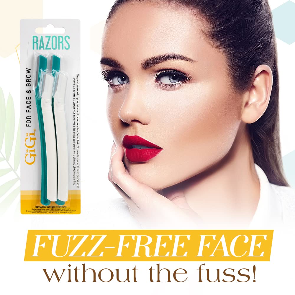 Gigi Dermaplaning Tool for Face Eyebrows Precision Eyebrow Razor Facial Razors - Thumbnail 3