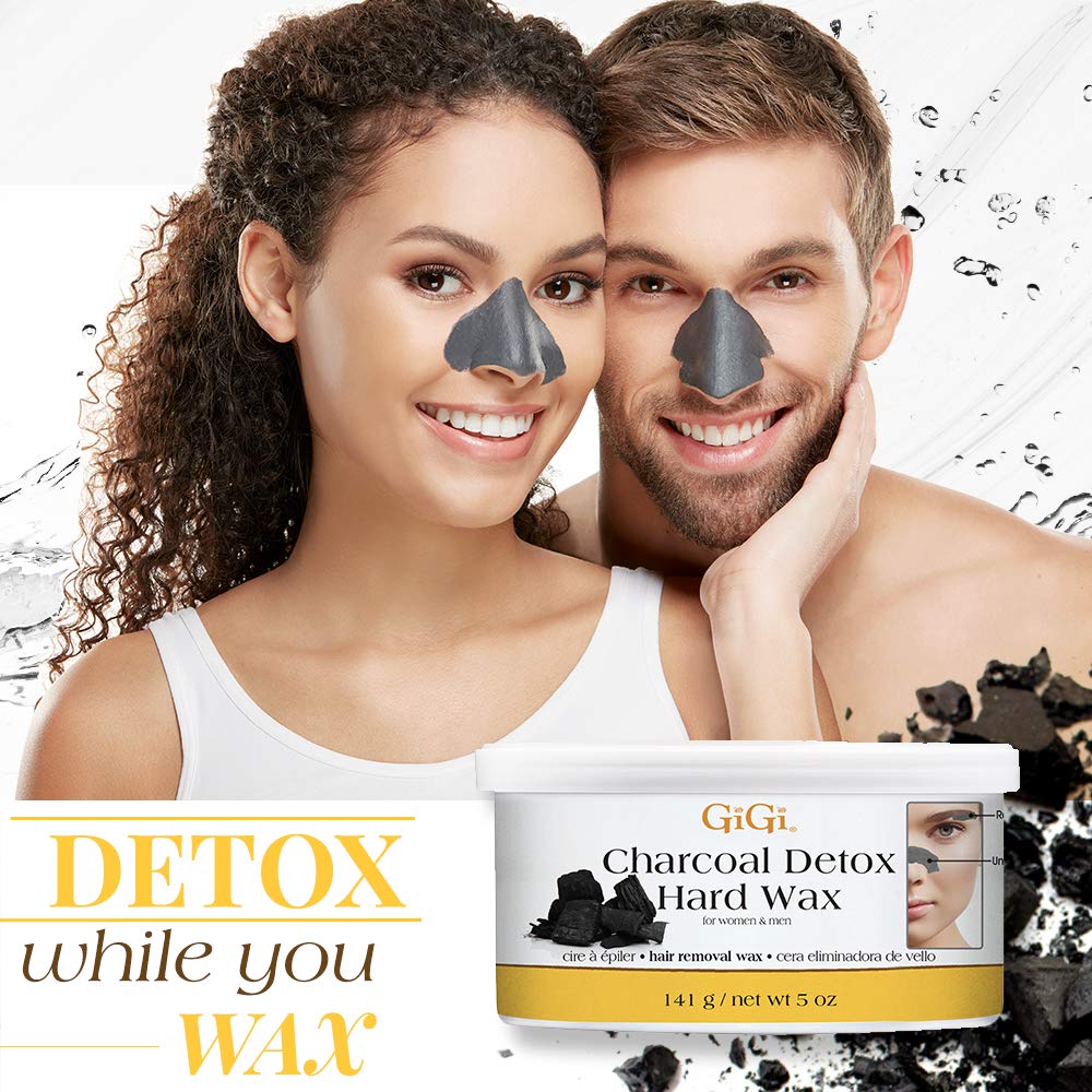 Gigi Charcoal Detox Hard Wax 5 oz - Thumbnail 2
