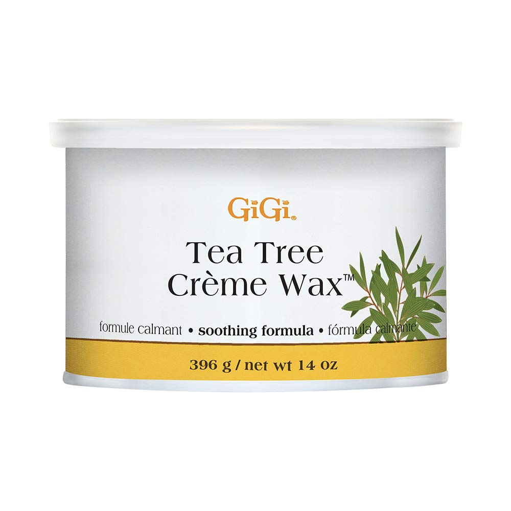 Gigi Tea Tree Crème Wax Soothing Hair Removal Wax for Sensitive Skin Soft Wax