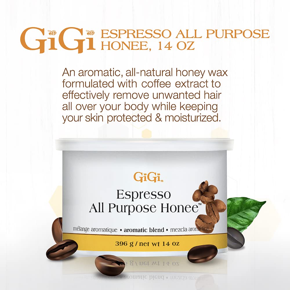 Gigi Espresso All Purpose Honee Soft Wax for Hair Removal With Antioxidant for - Thumbnail 2