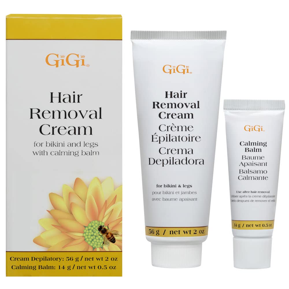 Gigi Hair Removal Cream With Calming Balm for Legs and Bikini Area
