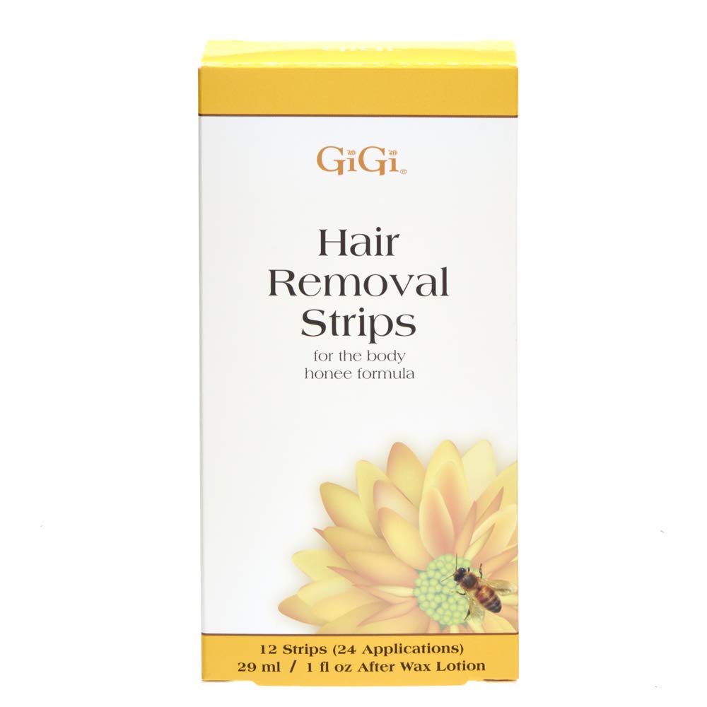 Gigi Hair Removal Wax Strips for Body Pre Waxed With Gigi All Purpose Honee