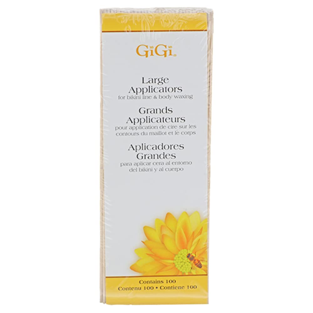 Gigi Wax Sticks for Hair Removal Large Wax Applicator Sticks Wooden Waxing