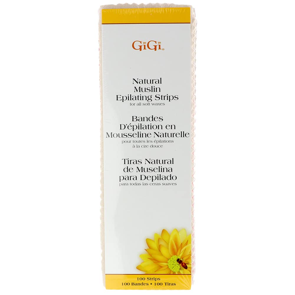Gigi Natural Muslin Epilating Strips Large 100 Strips - Thumbnail 2