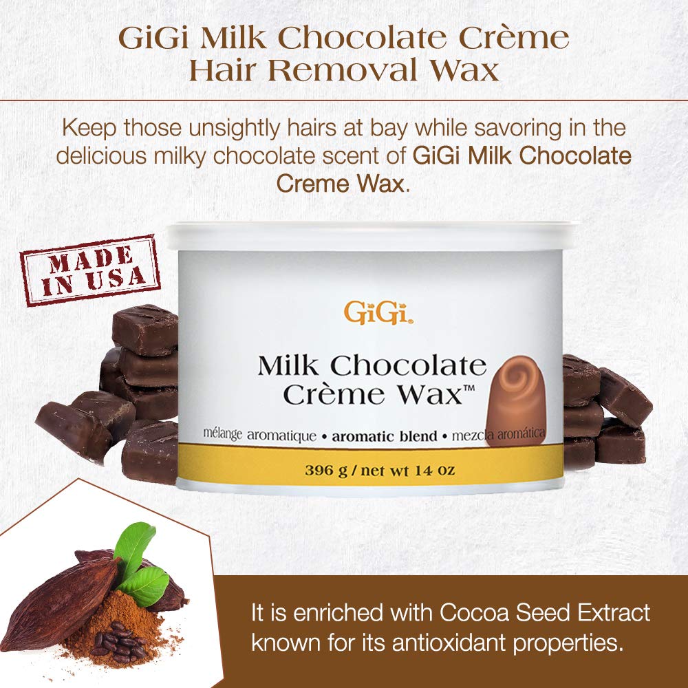 Gigi Milk Chocolate Crème Hair Removal Wax Soft Wax for Coarse Hair With Cocoa - Thumbnail 2