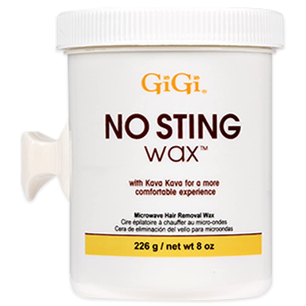 Gigi No Sting Wax With Kava Kava Microwave Hair Removal Wax 8 oz