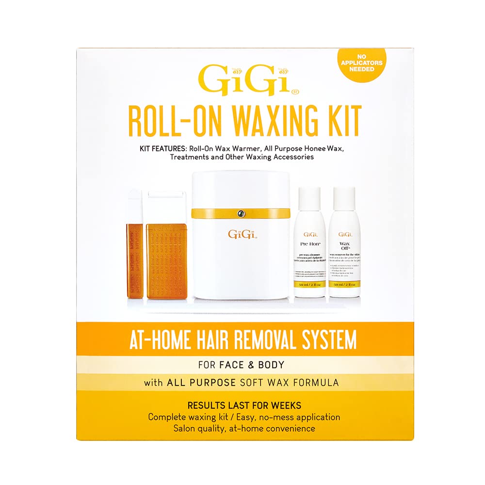 Gigi Roll On Waxing Kit At Home Hair Removal for Face Body With All Purpose - Thumbnail 2