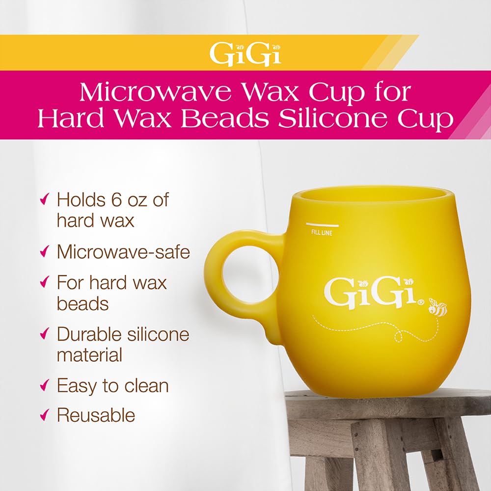 Gigi Microwave Wax Cup for Hard Wax Beads Silicone Cup - Thumbnail 3