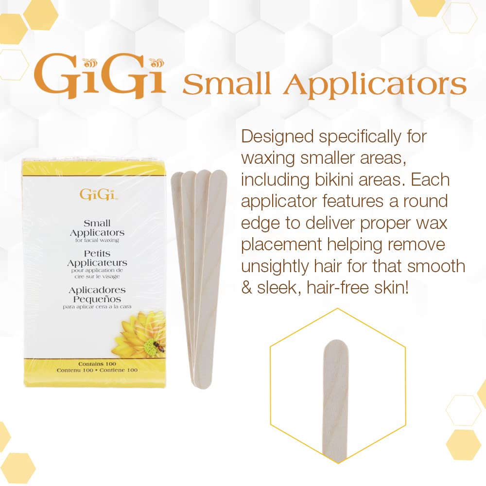 Gigi Wax Sticks for Hair Removal Small Wax Applicator Sticks Wooden Waxing - Thumbnail 3