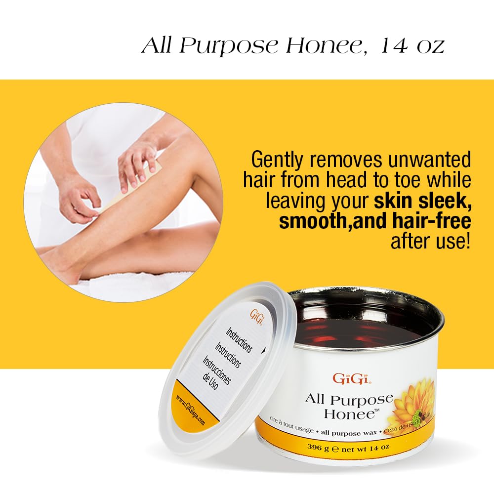 Gigi Student Starter Waxing Kit All Purpose Honee Hair Removal Wax Kit With Wax - Thumbnail 3
