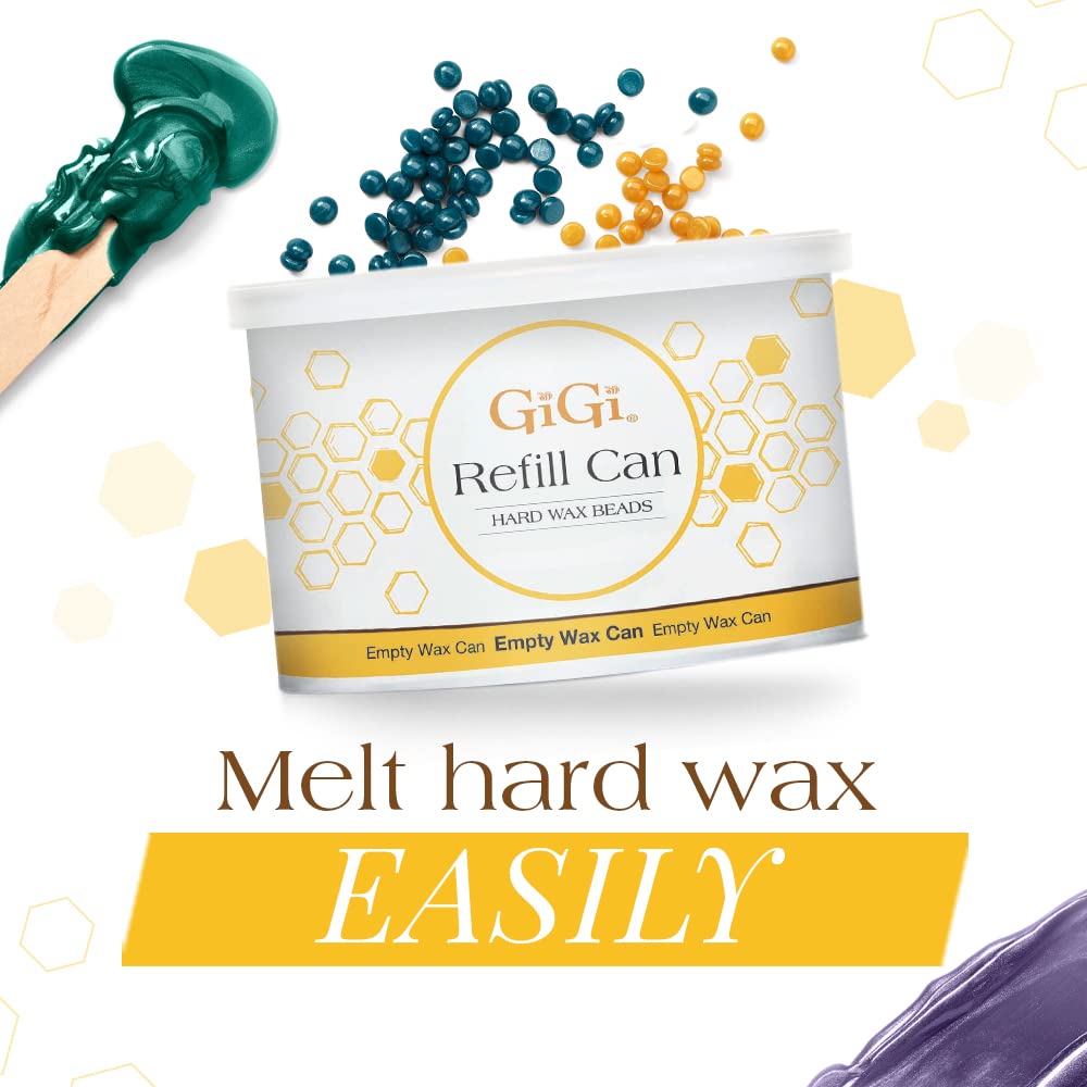 Gigi Hard Wax Beads for Hair Removal Empty Wax Refill Can for Hard Wax Beads - Thumbnail 3