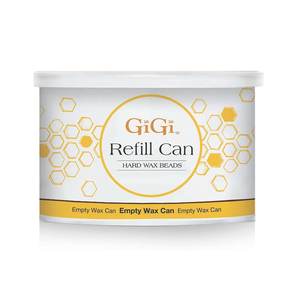 Gigi Hard Wax Beads for Hair Removal Empty Wax Refill Can for Hard Wax Beads