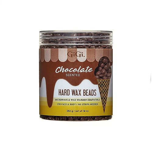 Gigi Hard Wax Beads for Hair Removal Chocolate Scented Strip Free for Face Body - Thumbnail 2