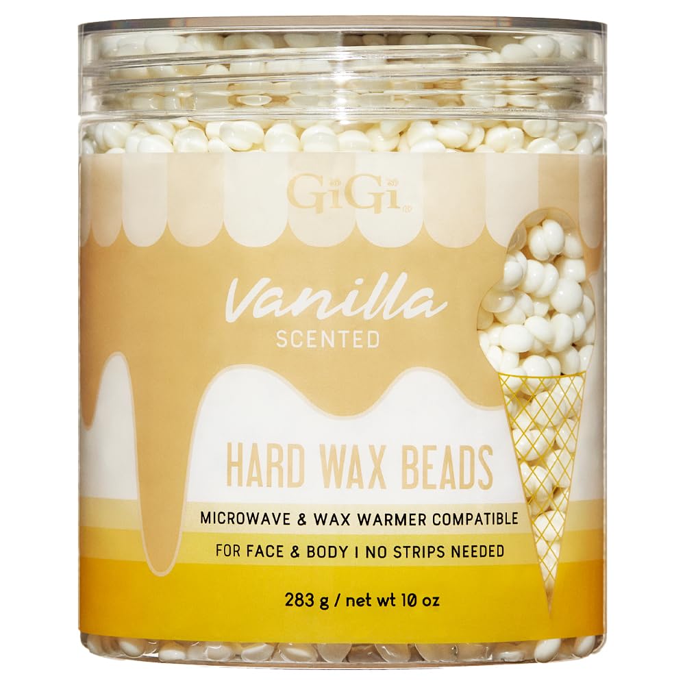 Gigi Vanilla Scented Hard Wax Beads for Hair Removal Face Body and Sensitive - Thumbnail 2