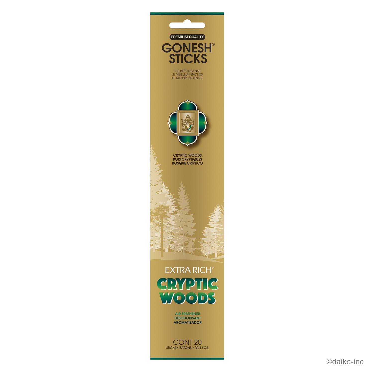 Gonesh Extra Rich Cryptic Woods Incense