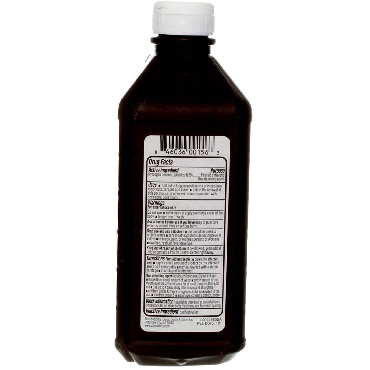 Good Sense Hydrogen Peroxide 3% 16 oz - Thumbnail 3