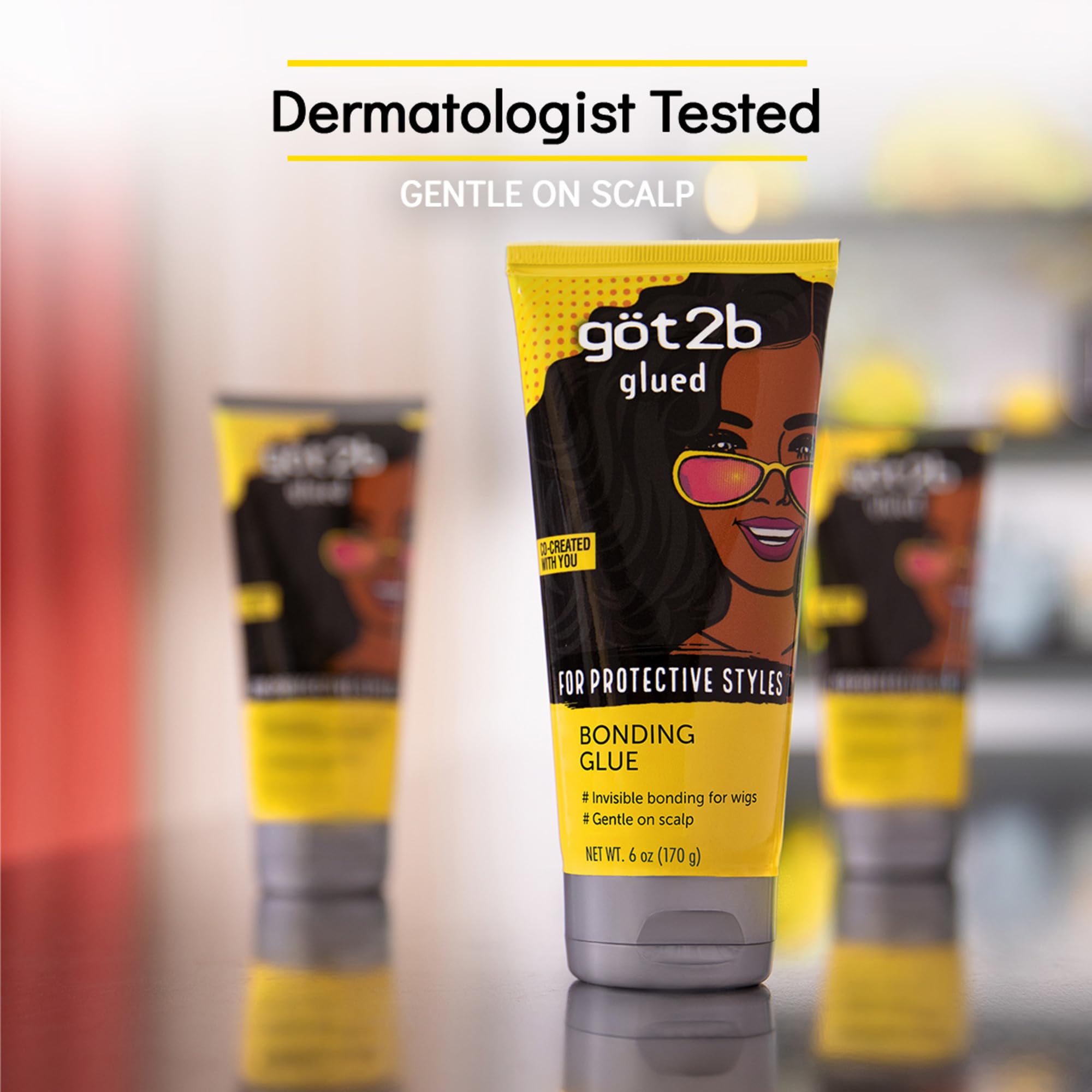 Got2b Glued Bonding Glue 6 Fl Oz Invisible Wig Glue With Long Lasting Hold - Thumbnail 2