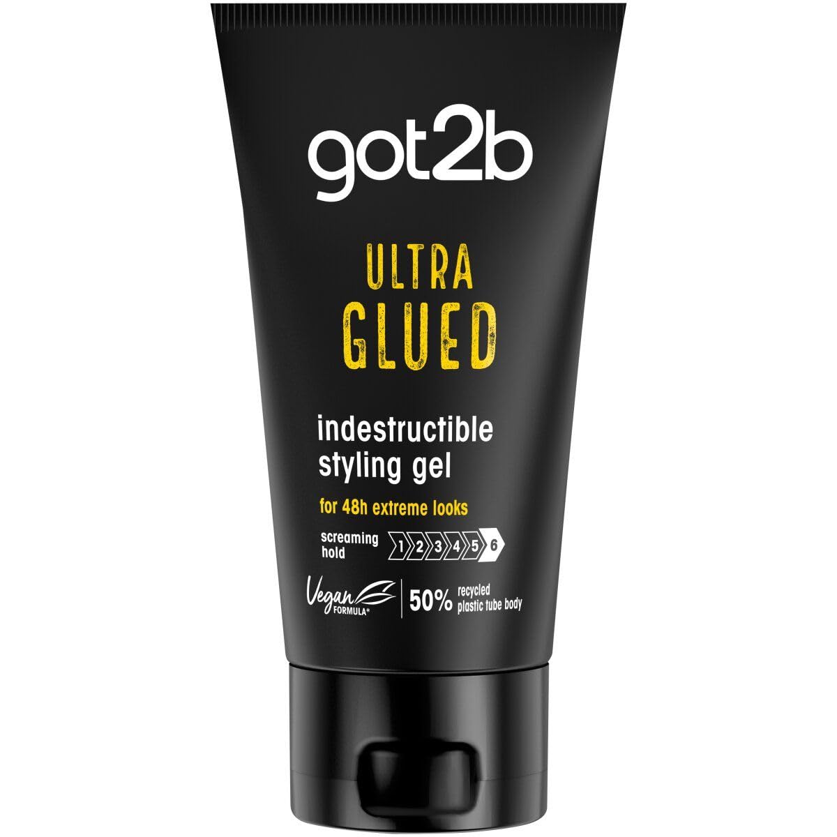 Got2b Ultra Glued Invincible Styling Hair Gel 6 oz - Thumbnail 2