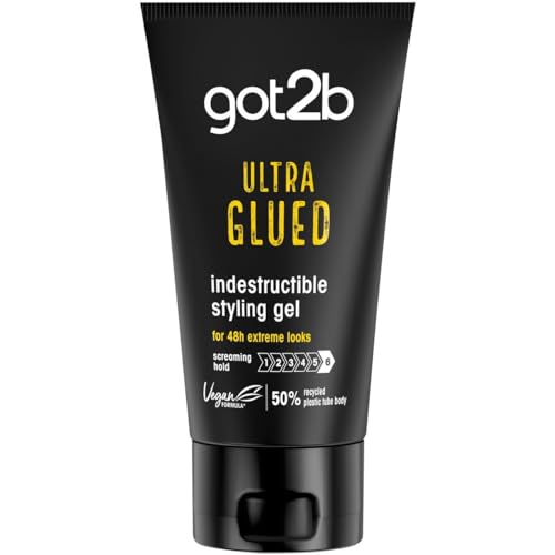 Got2b Ultra Glued Invincible Styling Hair Gel 6 oz - Thumbnail 3