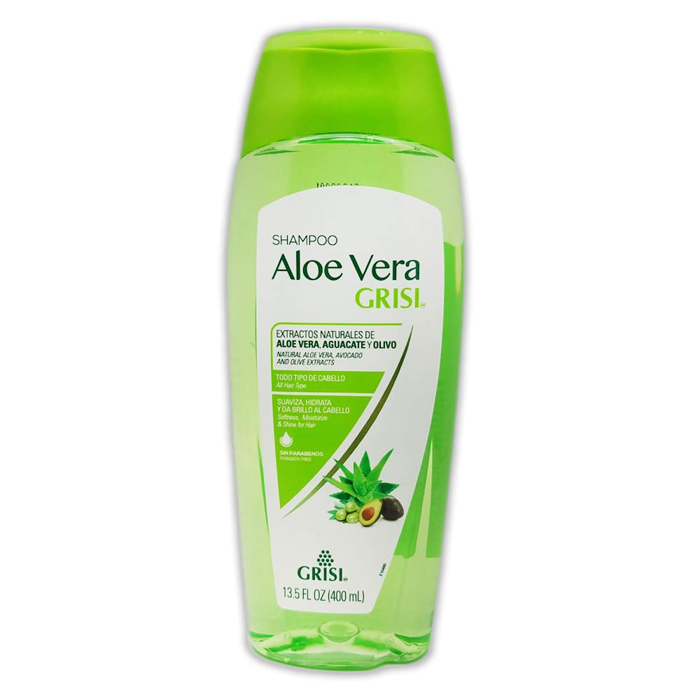 Grisi Aloe Vera Shampoo | Moisturizing Hair Product With Aloe Extract Paraben