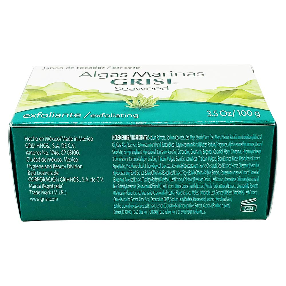 Grisi Grisi Seaweed Algas Marina Bar Soap 3.5 oz - Thumbnail 3