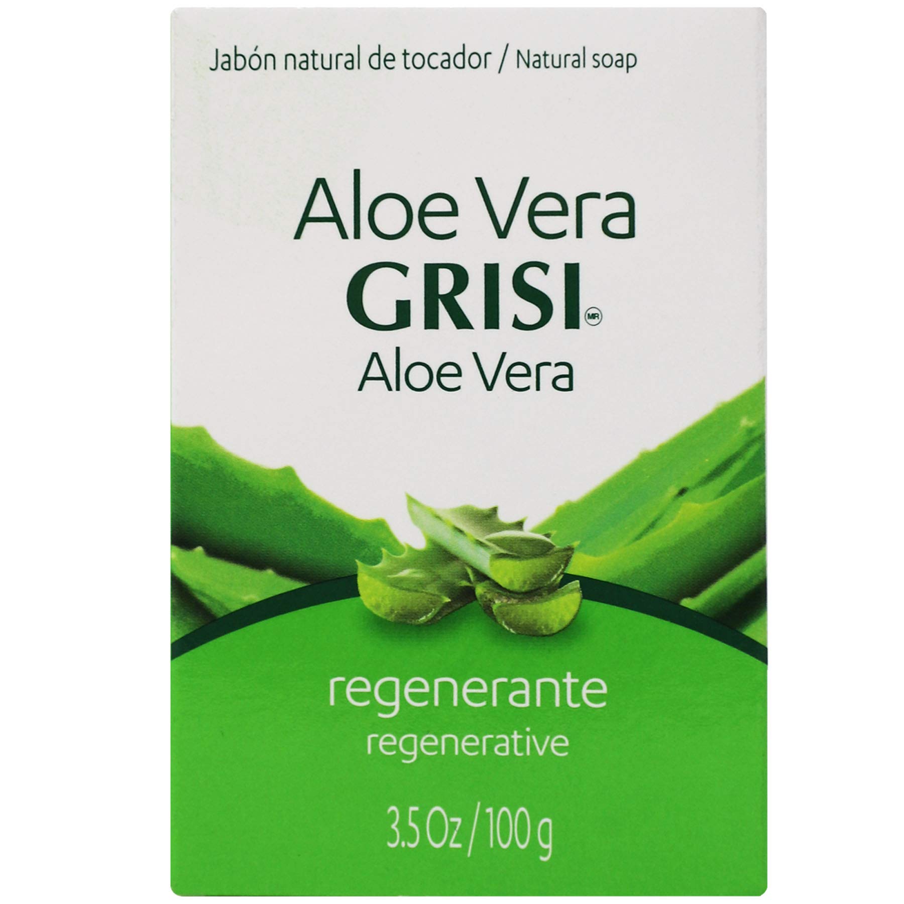 6pk Aloe Vera Soap Jabon de Sávila Grisi 3.5 oz - Thumbnail 2