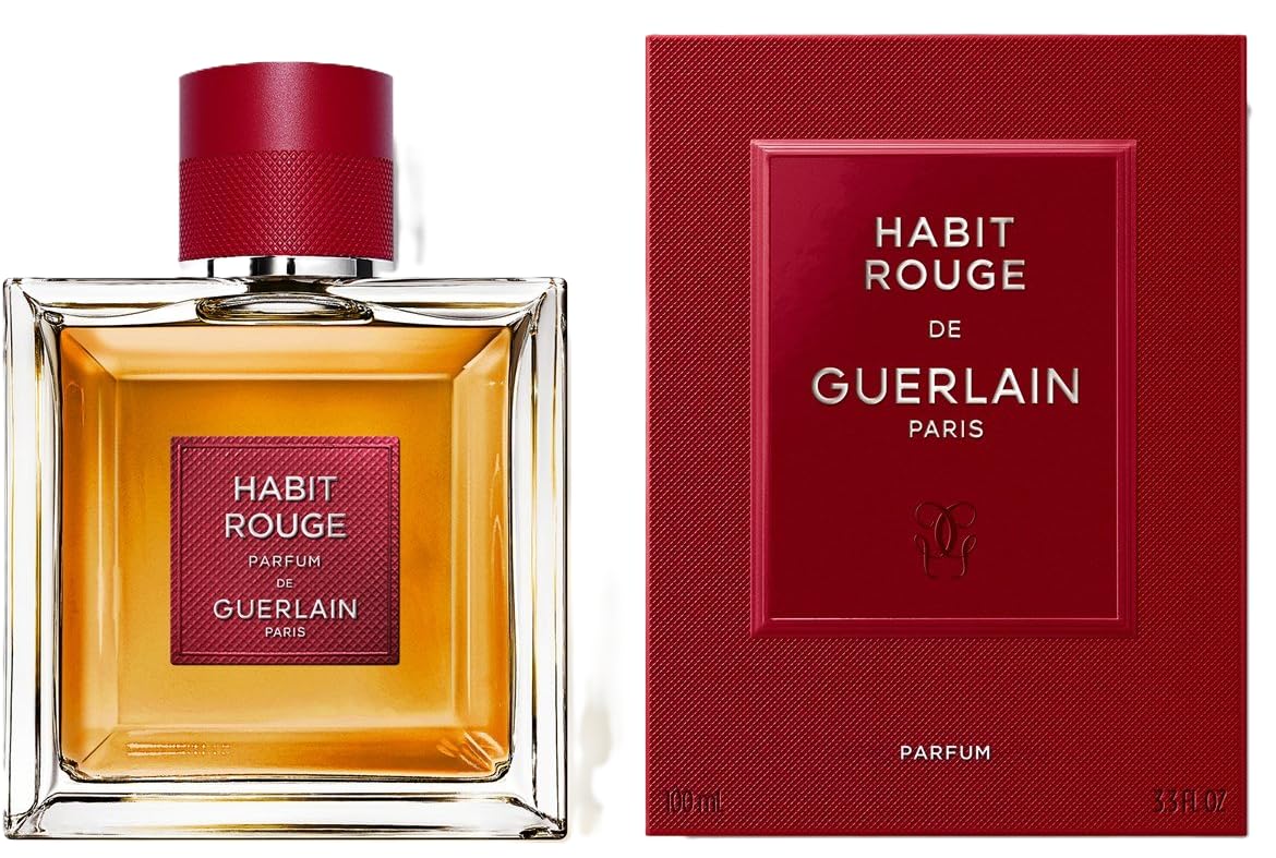 Guerlain Habit Rouge Parfum For Men 3.4 oz - Thumbnail 3