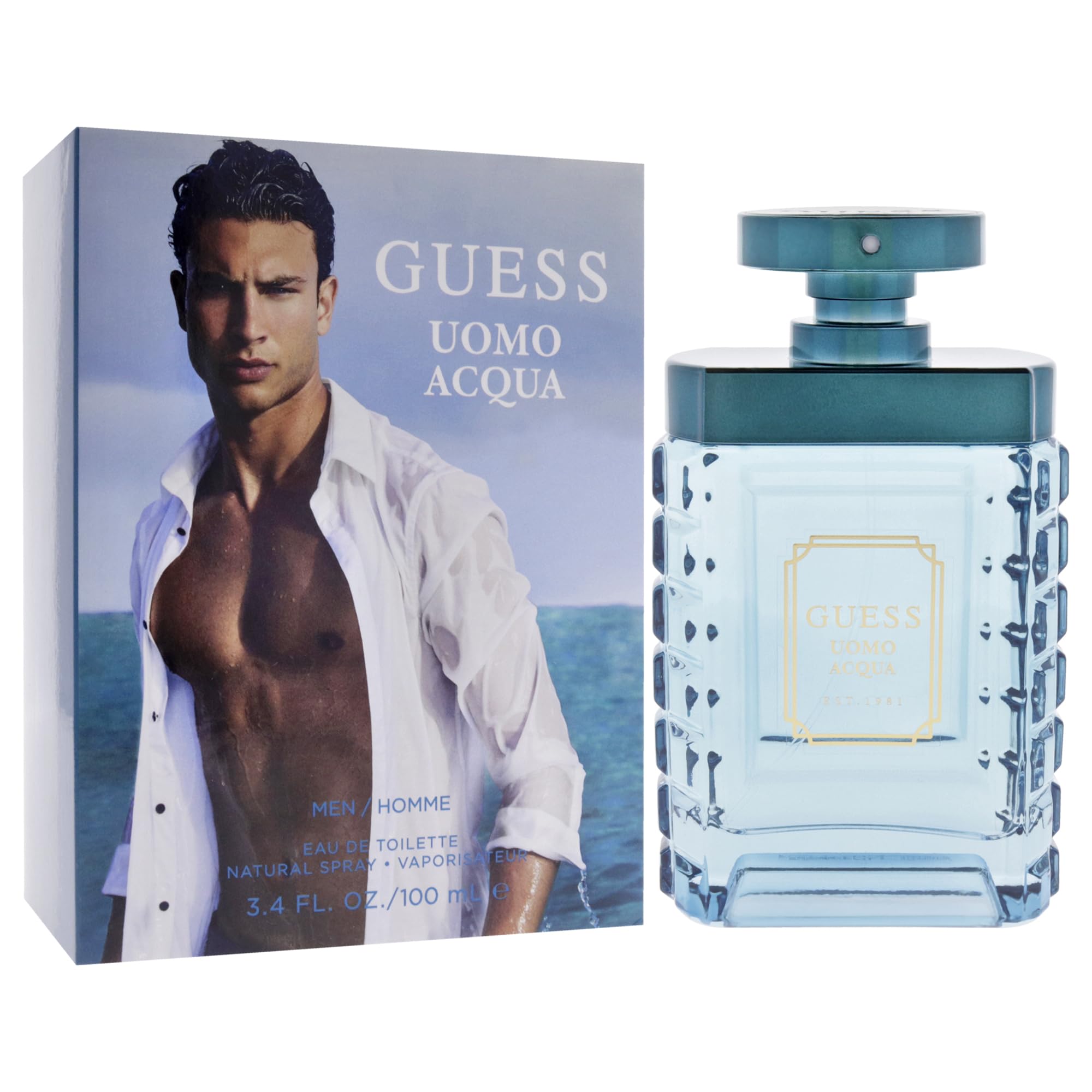 Guess Uomo Acqua 3.4 M Usa 24pcs Bybox EDT - Thumbnail 3