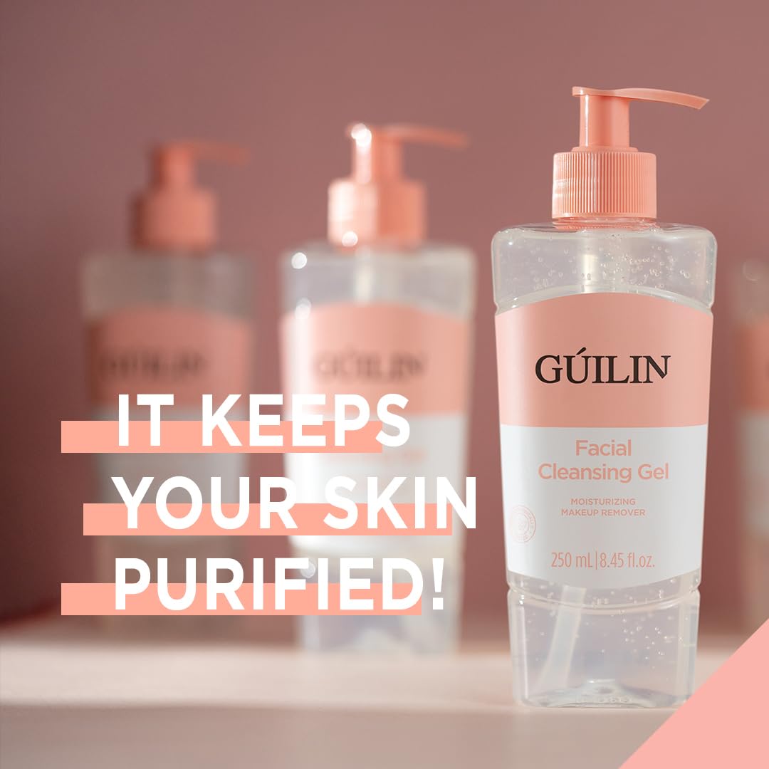 (24-pack) Guilin - Dermatology Tested Premium Facial Cleansing Gel -Removes skin dirt and make-up and keeps your skin purified! with aloe vera, camomile extract - free of sles & sls, parabens, alcohol and colorants - 250ml - Thumbnail 2