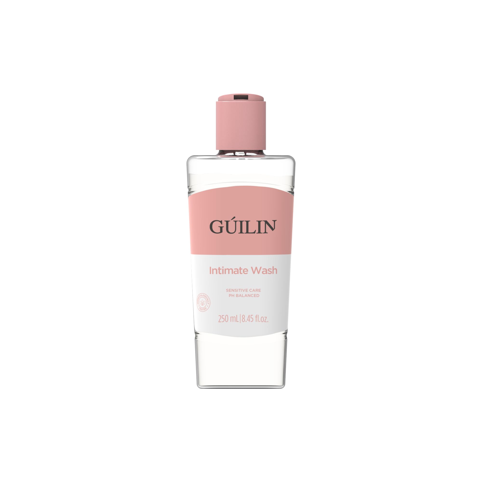 (12-pack) GUILIN - Dermatology Tested Premium Intimate Wash - Skip The Soap Keep It Balanced! with Lactic Acid - Ph Balanced - free of sles & sls, parabens, alcohol and colorants - 250ml