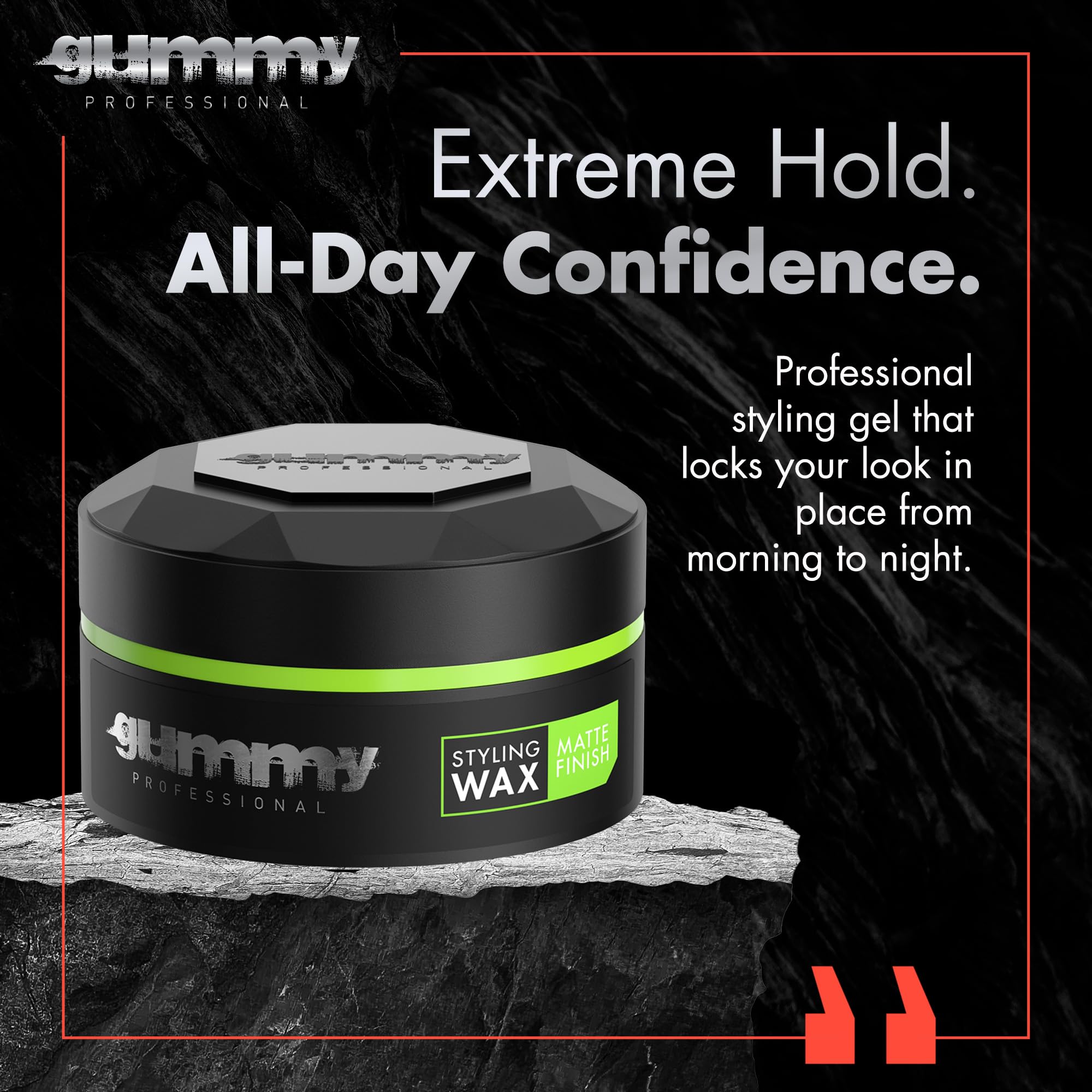 Gummy Professional Hair Wax Women Strong Hold Matte Finish Styling Flexible - Thumbnail 2