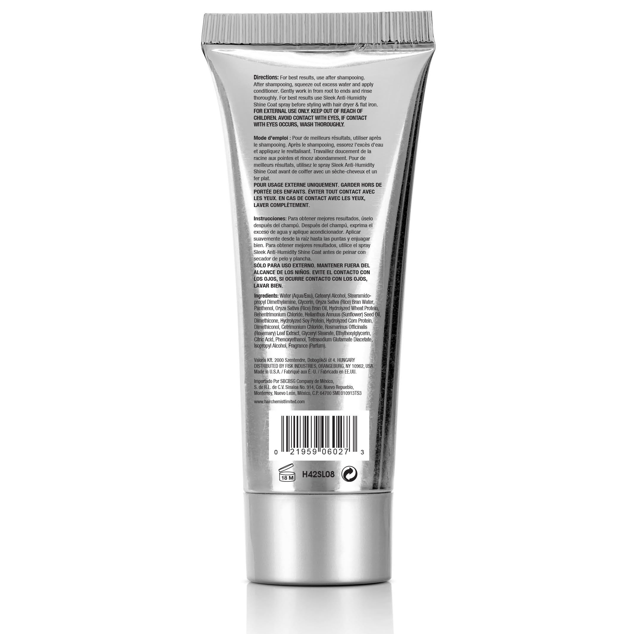 Hair Chemist Sleek Anti Humidity Conditioner . Defrizzing Conditioner for Dry - Thumbnail 3