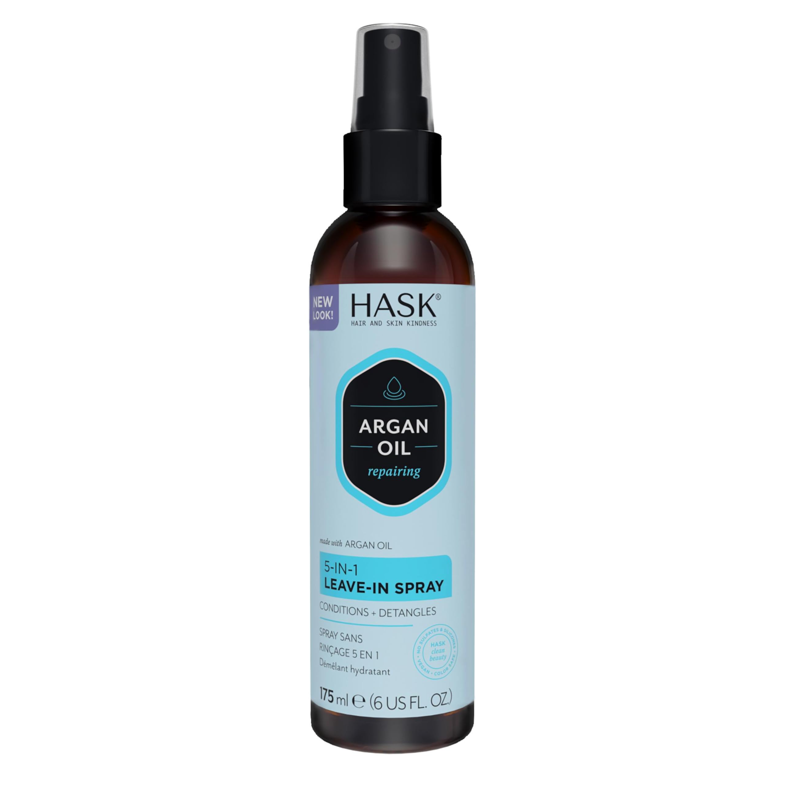 Hask Repairing Argan Oil 5 In 1 Leave In Conditioner for All Hair Types Color