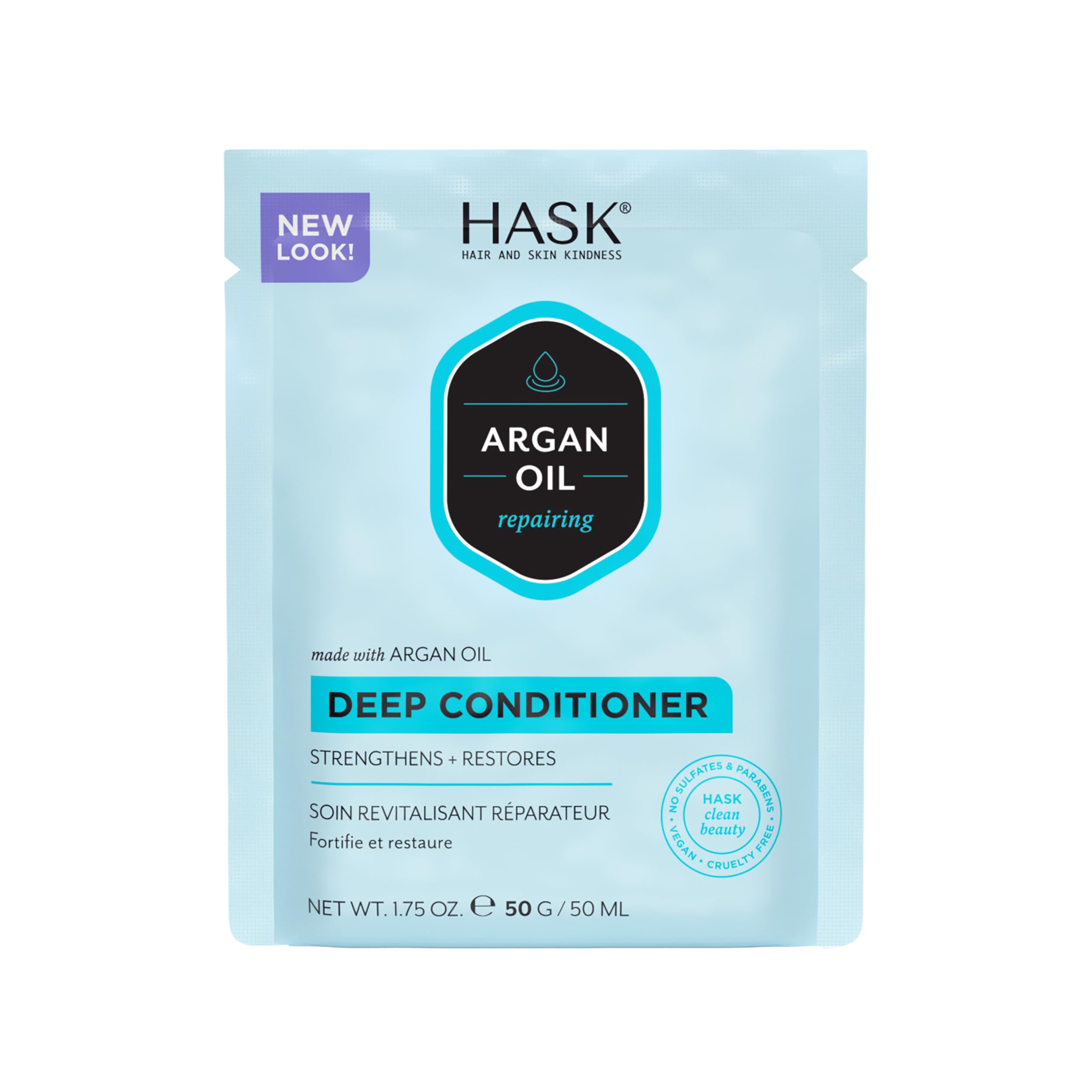Hask Argan Oil From Morocco Repairing Deep Conditioner Hair Treatment 1.75 oz
