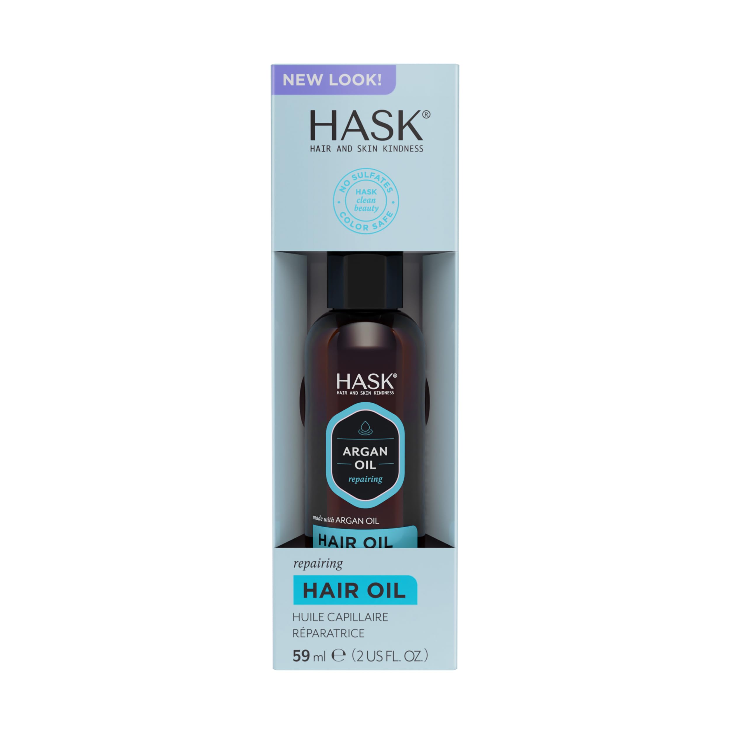Hask Argan Repairing Hair Oil Shine Hair Oil for All Hair Types Vegan Color - Thumbnail 3