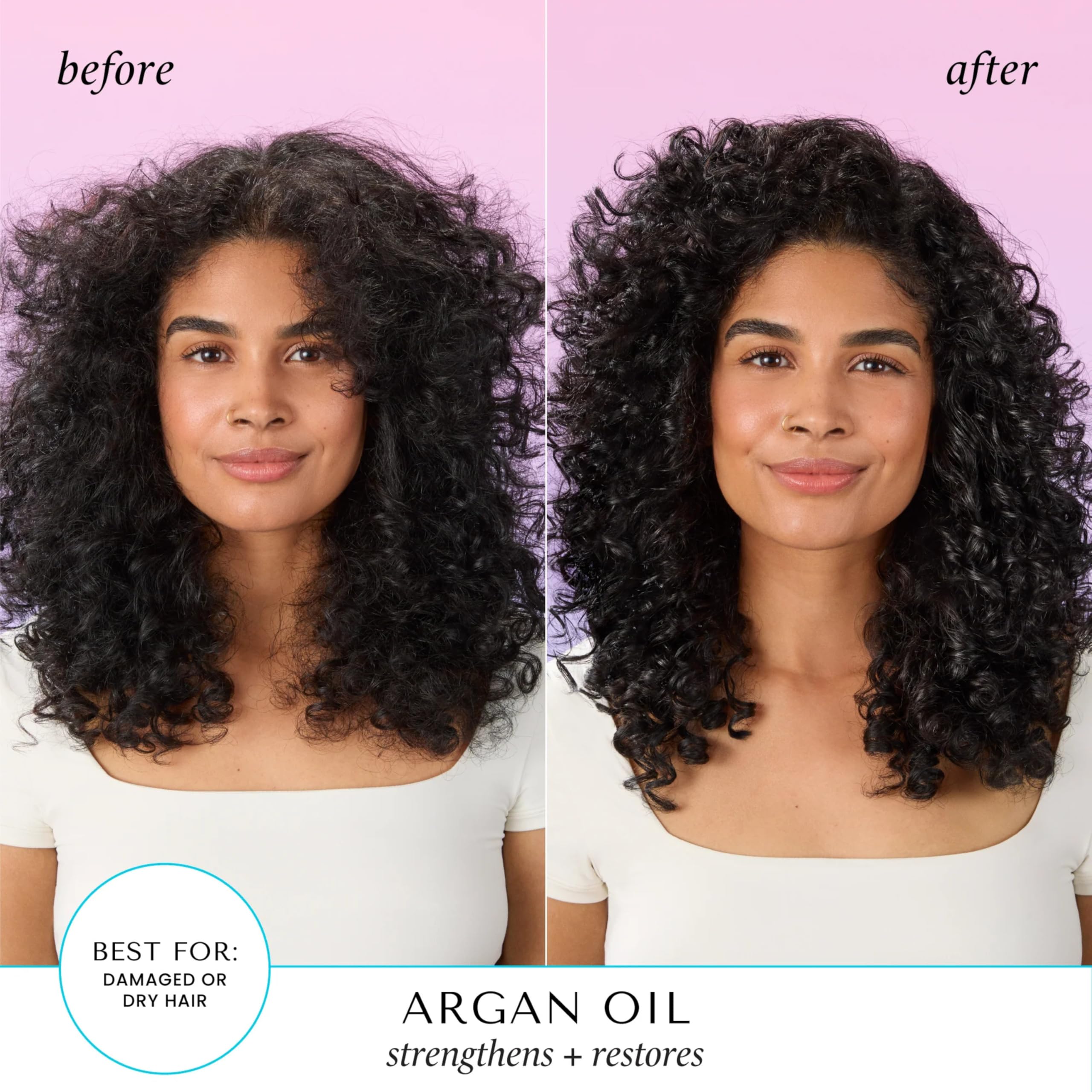 Hask Argan Repairing Hair Oil Shine Hair Oil for All Hair Types Vegan Color