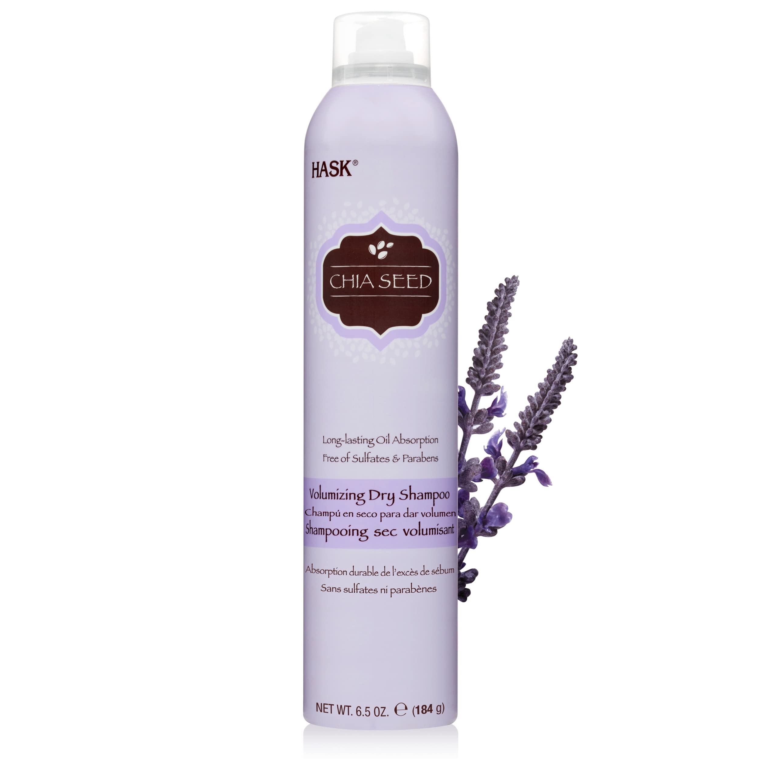 Hask Chia Seed Long Lasting Absorption Volumizing Dry Shampoo 6.5 oz