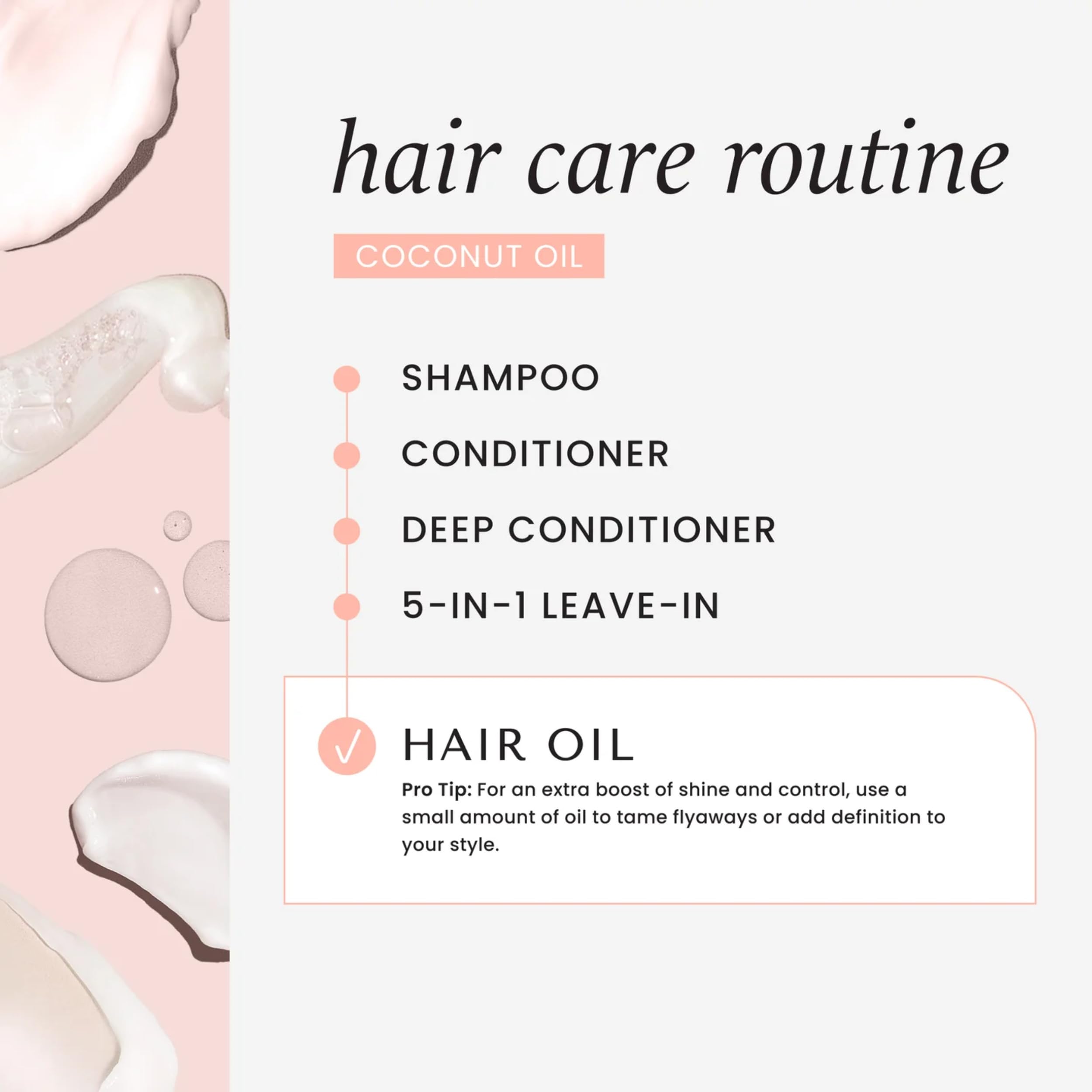 Hask Coconut Nourishing Shine Oil for All Hair Types Color Safe Gluten Free - Thumbnail 3