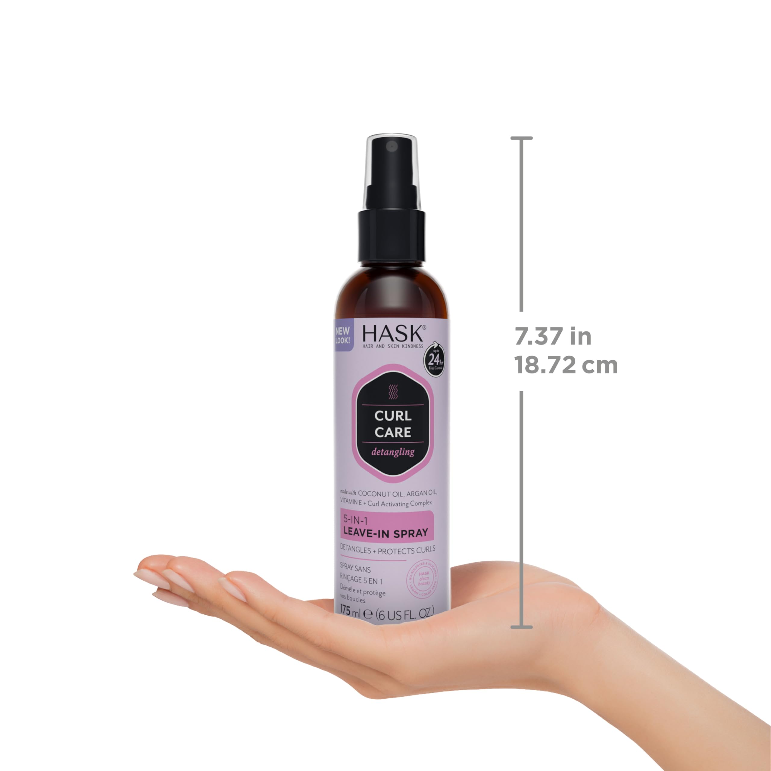 Hask Curl Care 5 In 1 Leave In Conditioner for Curly Hair Types Vegan Formula