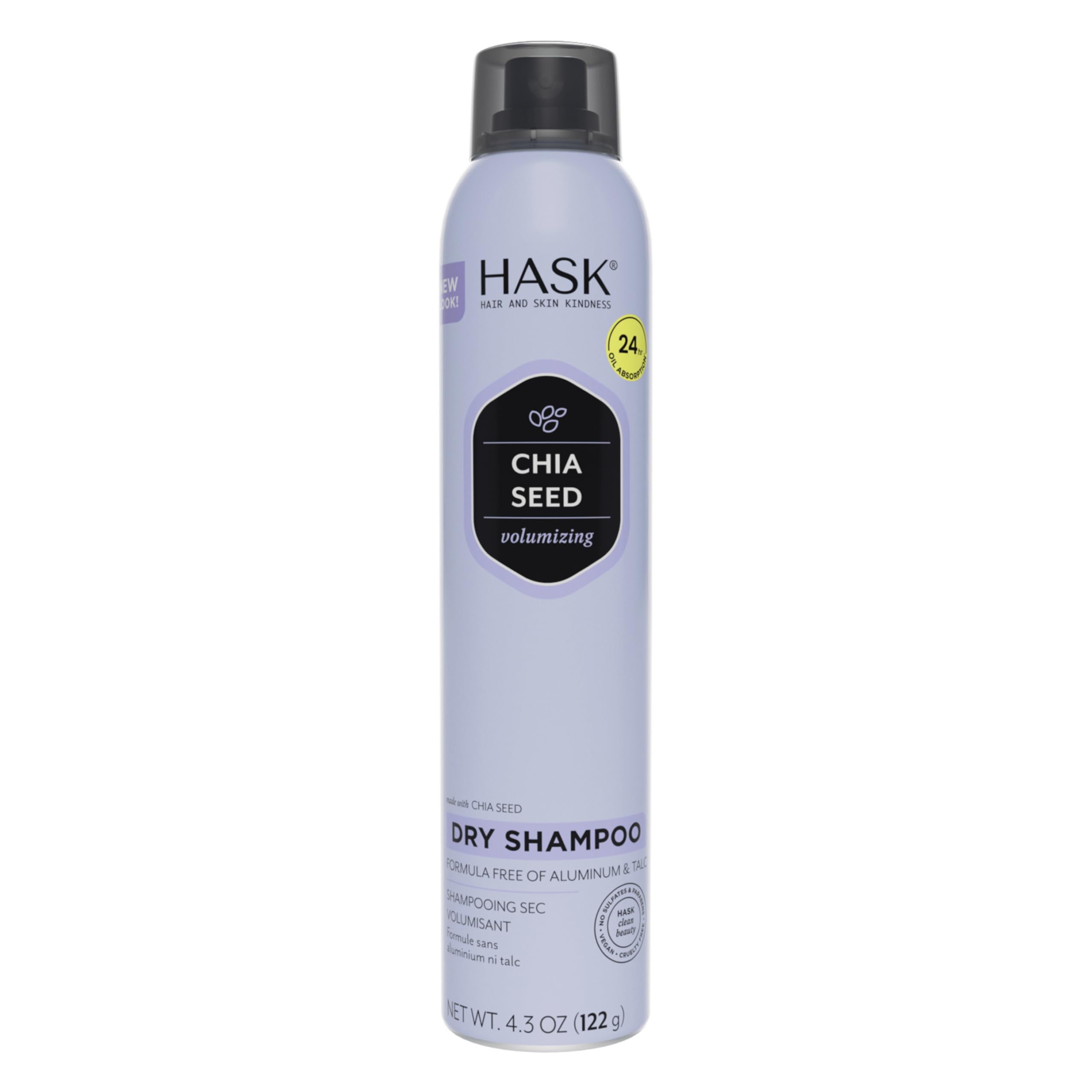 Hask Chia Seed Volumizing Dry Shampoo Kits for All Hair Types Aluminum Free No