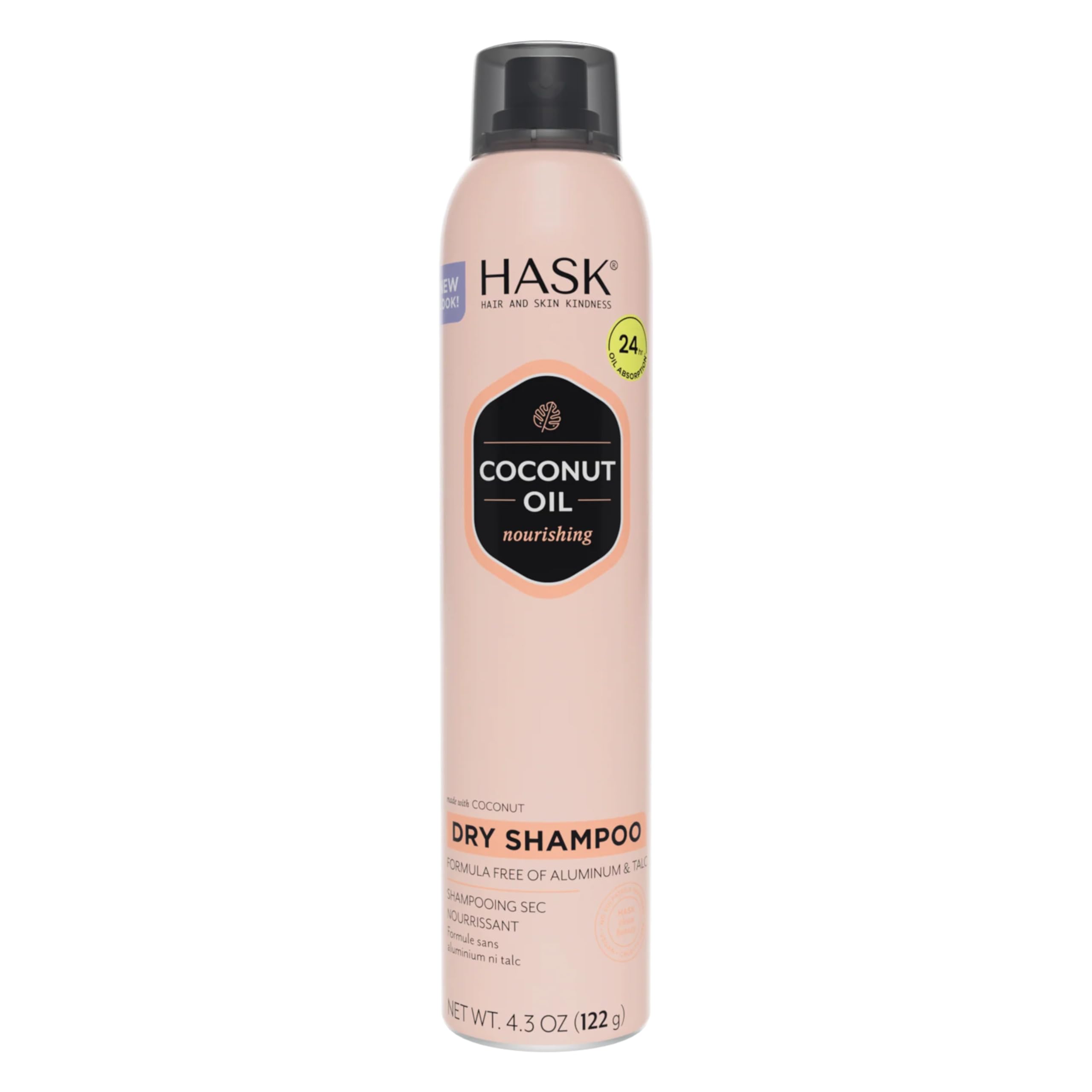 Hask Coconut Nourishing Dry Shampoo for All Hair Types Aluminum Free No
