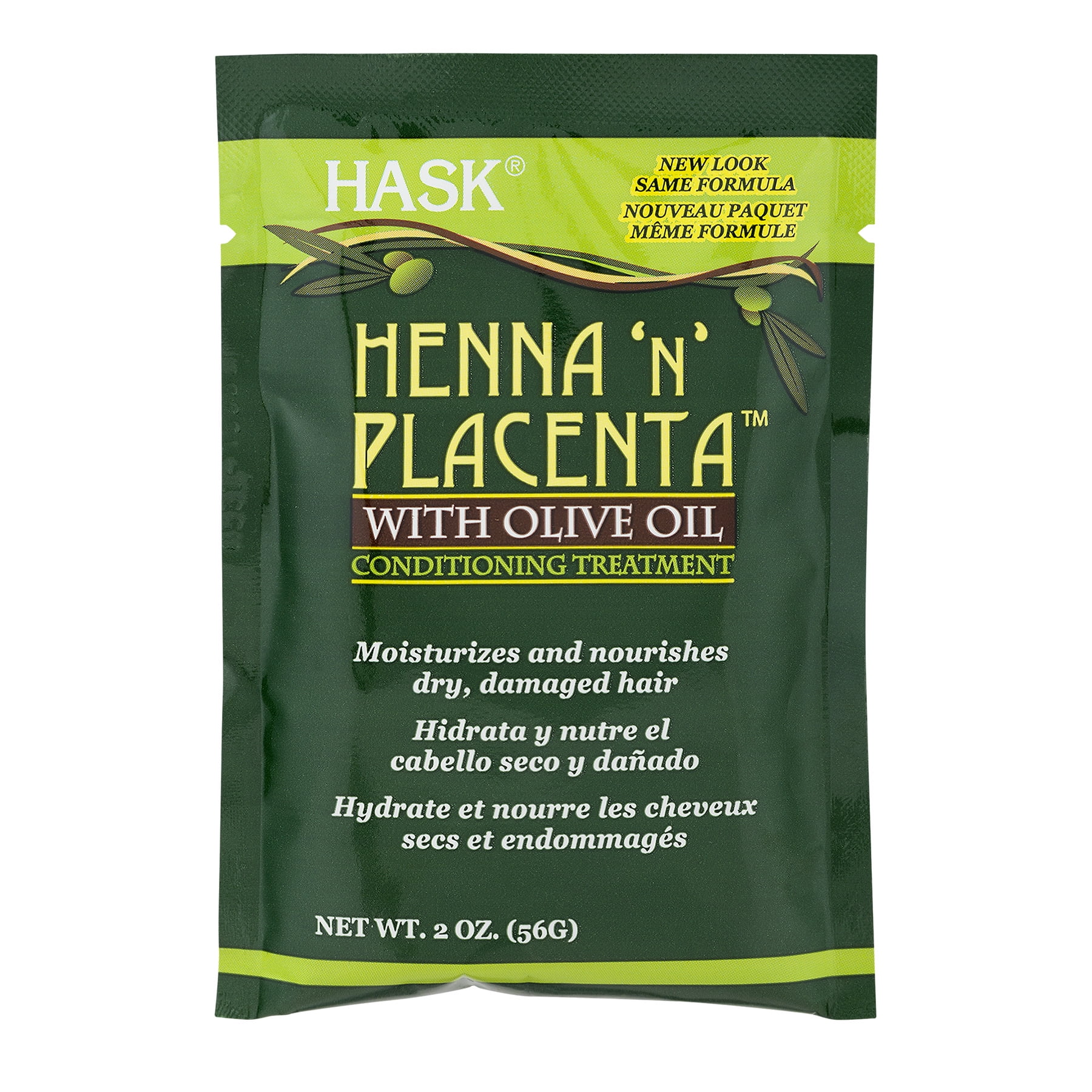 Hask Henna 'n' Placenta Conditioning Treatment With Olive Oil 2 oz