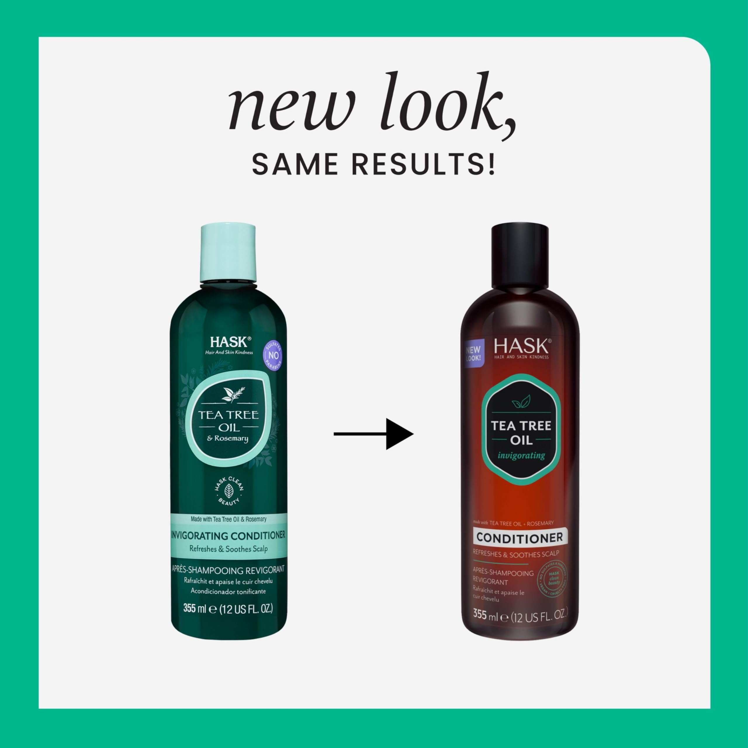 Hask Tea Tree Rosemary Oil Scalp Care Conditioner 12 Fl Oz - Thumbnail 2