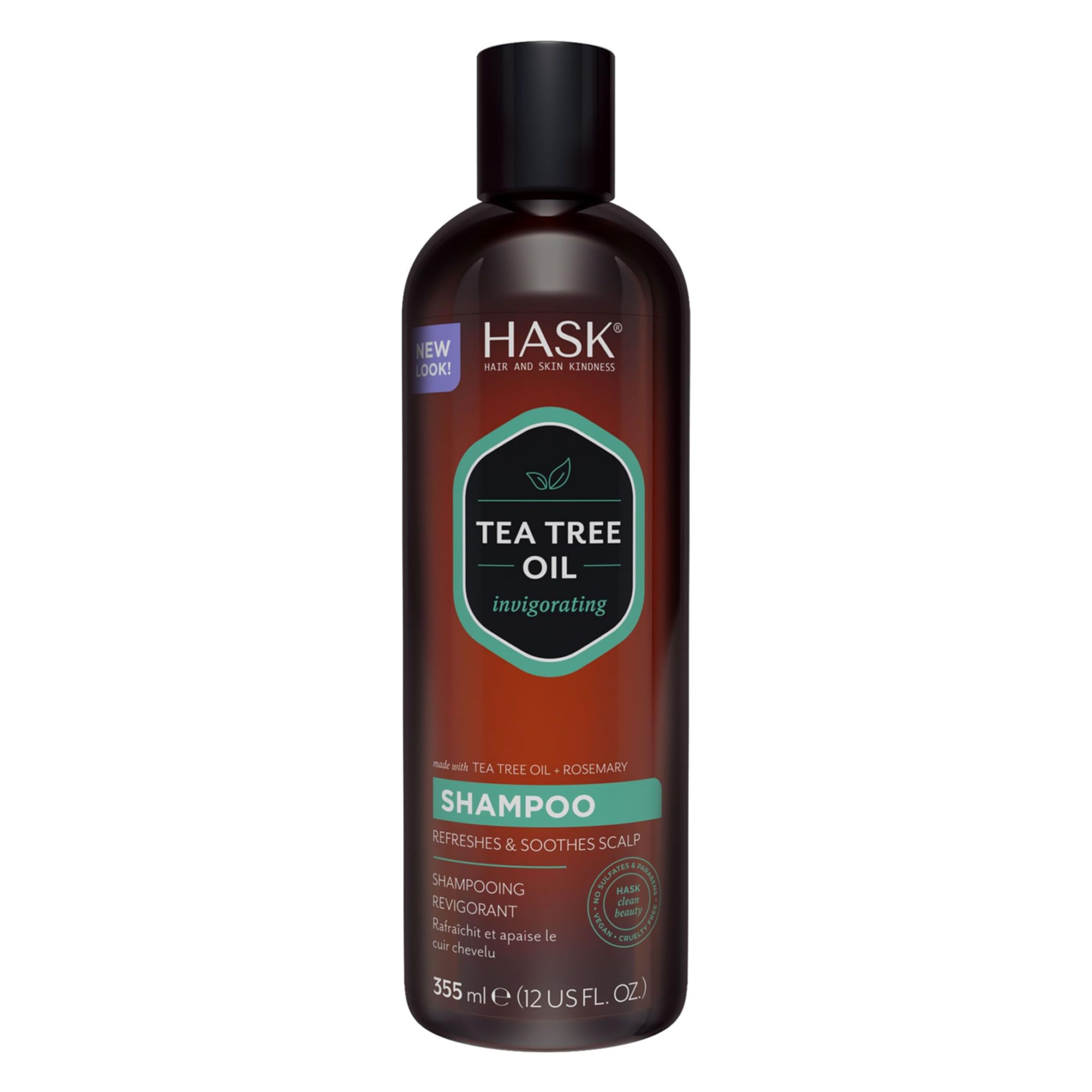 Hask Tea Tree Rosemary Oil Scalp Care Shampoo 12 Fl Oz