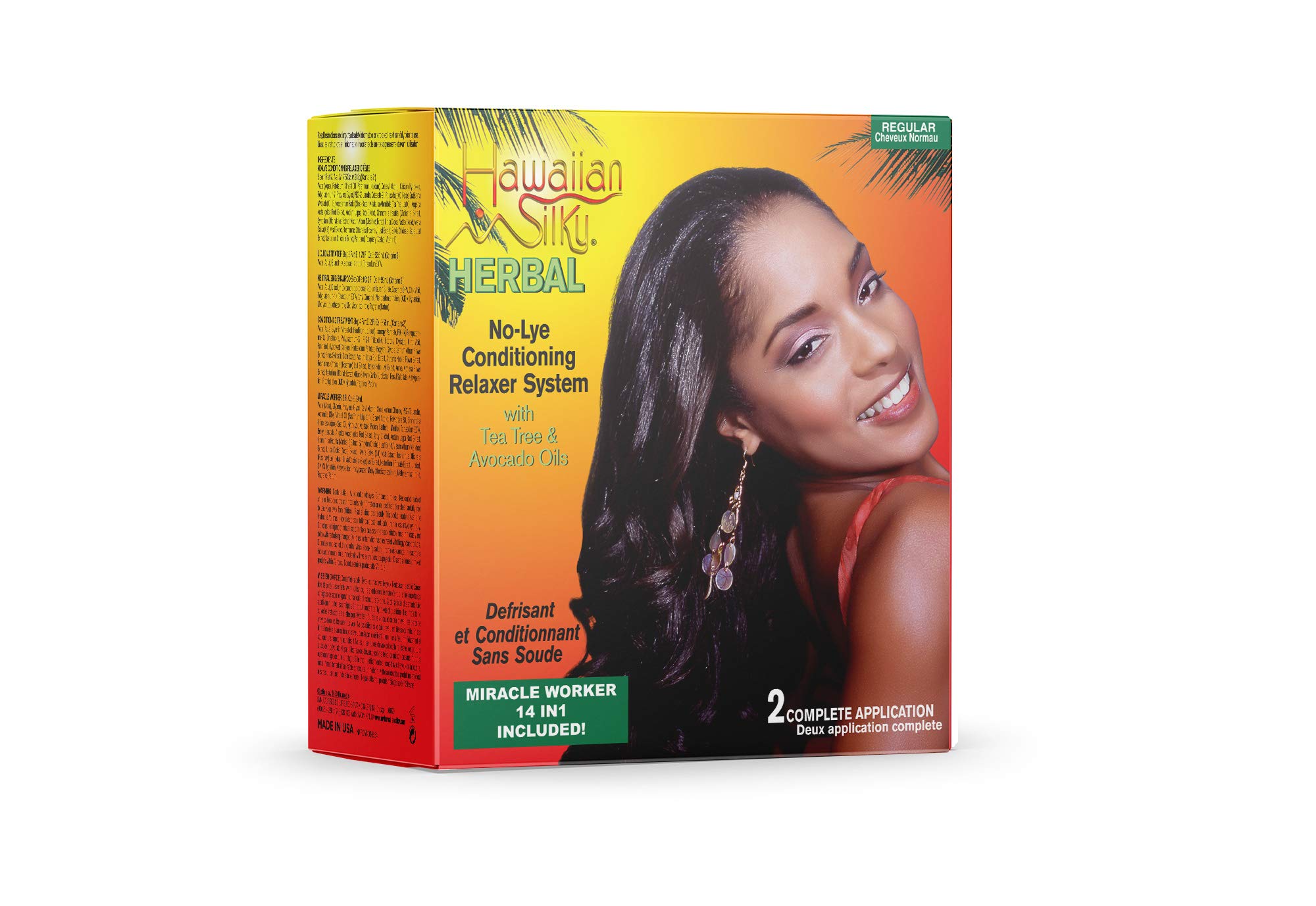 Hawaiian Silky Herbal No Lye Regular Relaxer Kit - Thumbnail 2