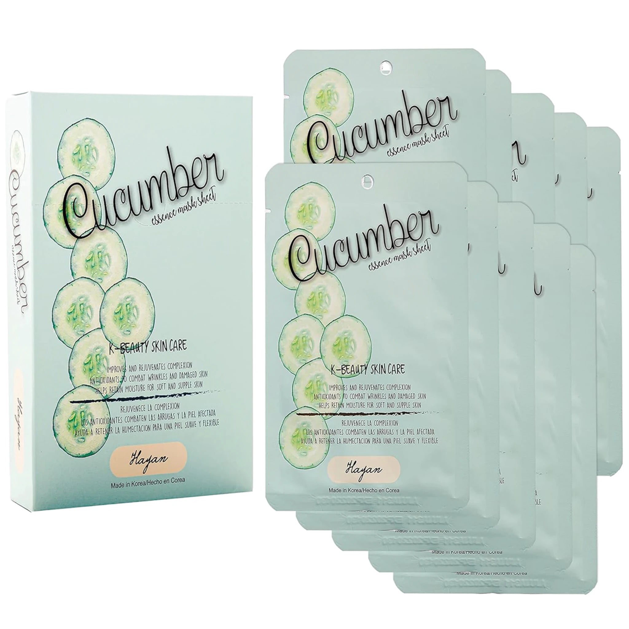 (10-pack) Hayan Cosmetics Facial Mask Cucumber - Thumbnail 2