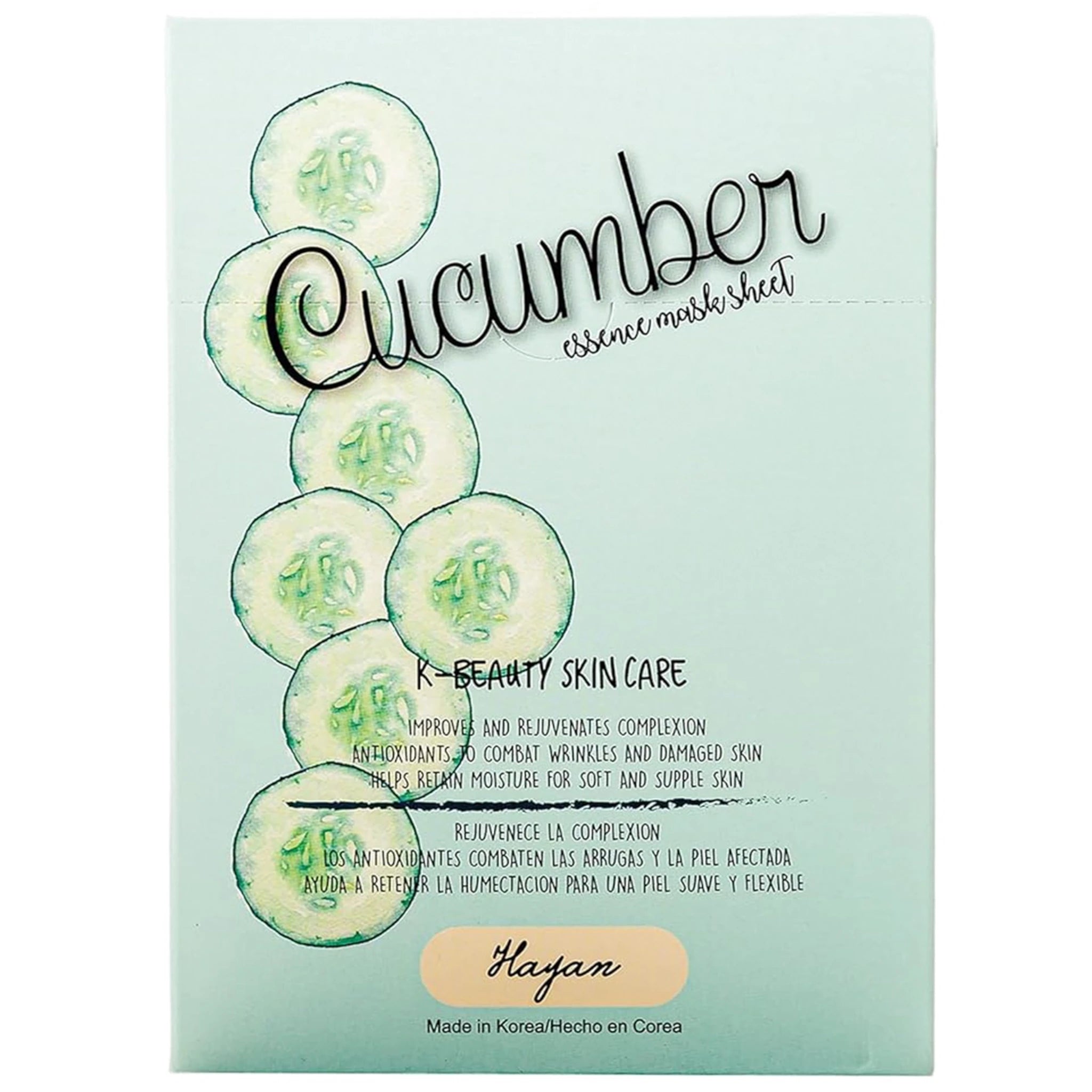 (10-pack) Hayan Cosmetics Facial Mask Cucumber
