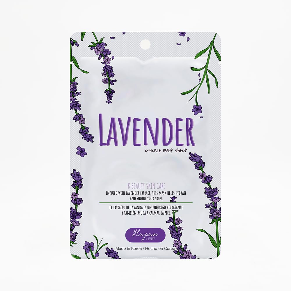 (10-pack) HAYAN K BEAUTY Lavender Face Mask 10 pieces