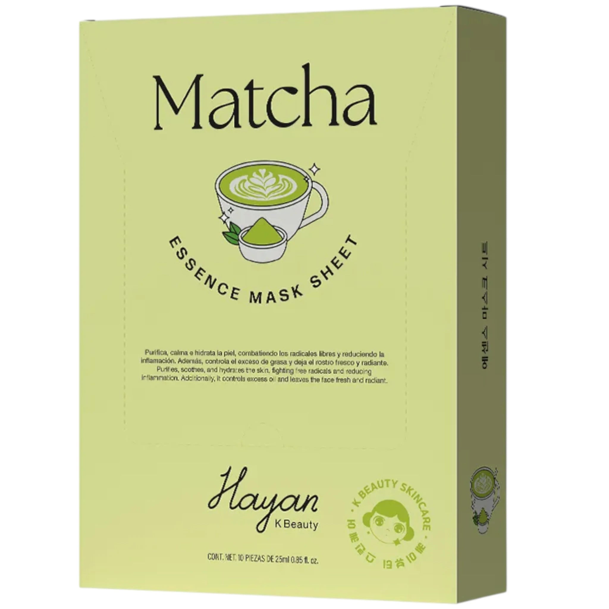 (10-pack) Hayan Cosmetics Facial Mask Matcha - Thumbnail 3